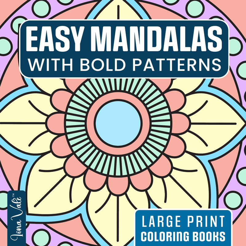 easy mandalas with bold patterns
