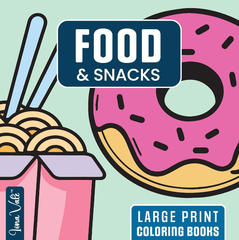 Food and snacks coloring book